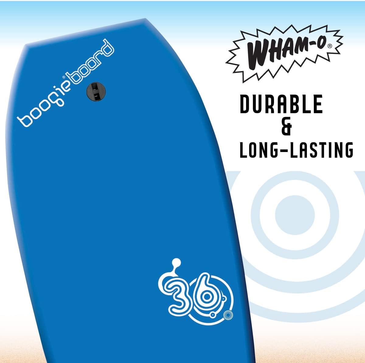 imageBoogieBoard 36 Bodyboard Phuzion Core XPE Deck HDPE Bottom Crescent Tail Includes Wrist LeashBLUE
