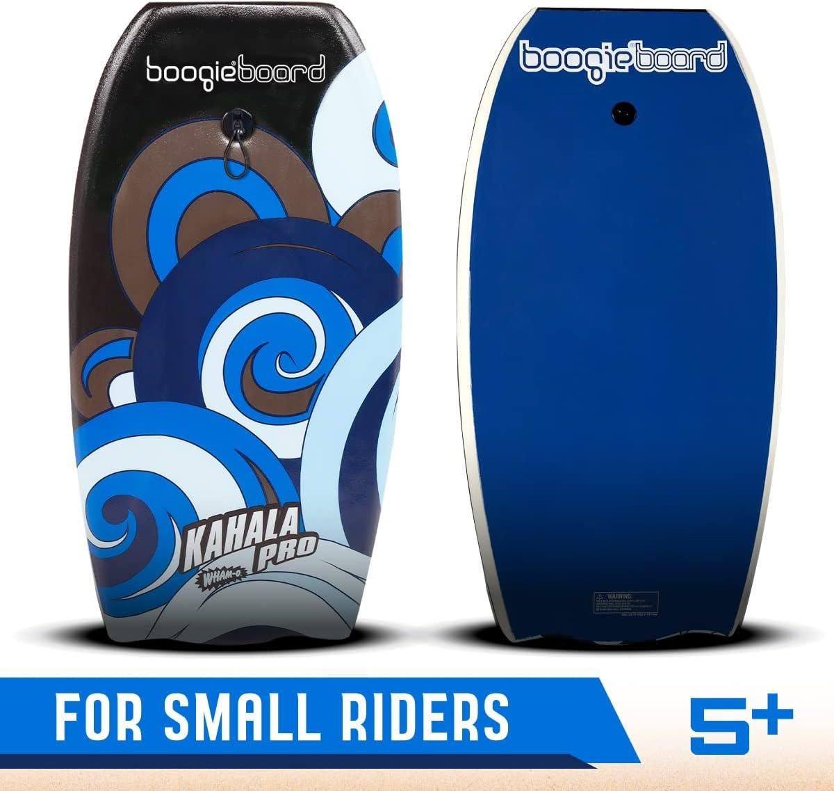 imageBoogieBoard 36 Kahala Pro Bodyboard Durable Light Weight Phuszion Core with Smooth Top ampamp Slick HDPE Bottom Crescent Tail Wrist Leash Included Great for BeginnersBLUE