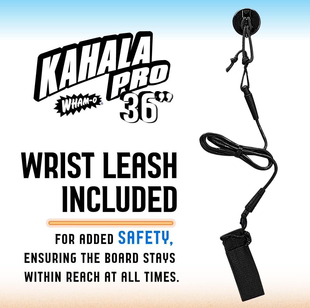 imageBoogieBoard 36 Kahala Pro Bodyboard Durable Light Weight Phuszion Core with Smooth Top ampamp Slick HDPE Bottom Crescent Tail Wrist Leash Included Great for BeginnersBLUE