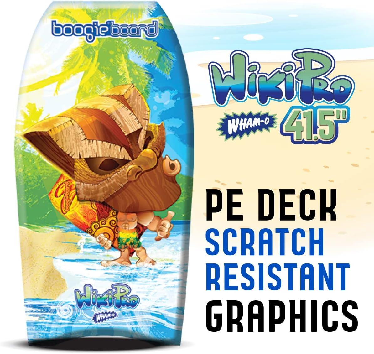 imageBoogieboard Wiki Pro 415quot Body Board Durable Light Weight Phuszion Core with Smooth Top ampamp Slick HDPE Bottom Crescent Tail Wrist Leash IncludedCARTOON
