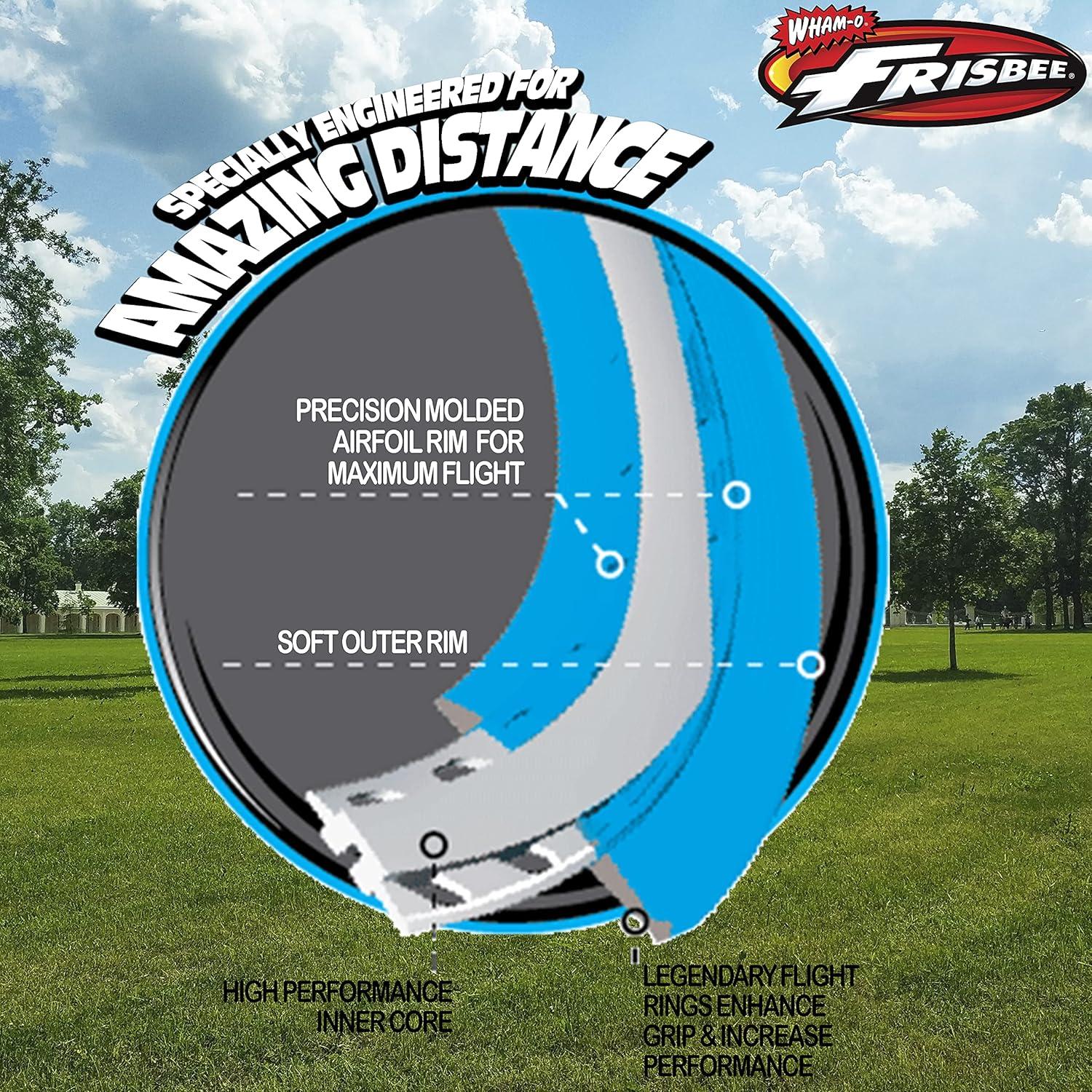 imageWhamO Frisbee Extreme Coaster X 13quot Discraft High Performance Inner Core for Distance Soft Outer Rim Flight Rings Enhance Grip for Throwing Great for Range Practice Outdoor Activities