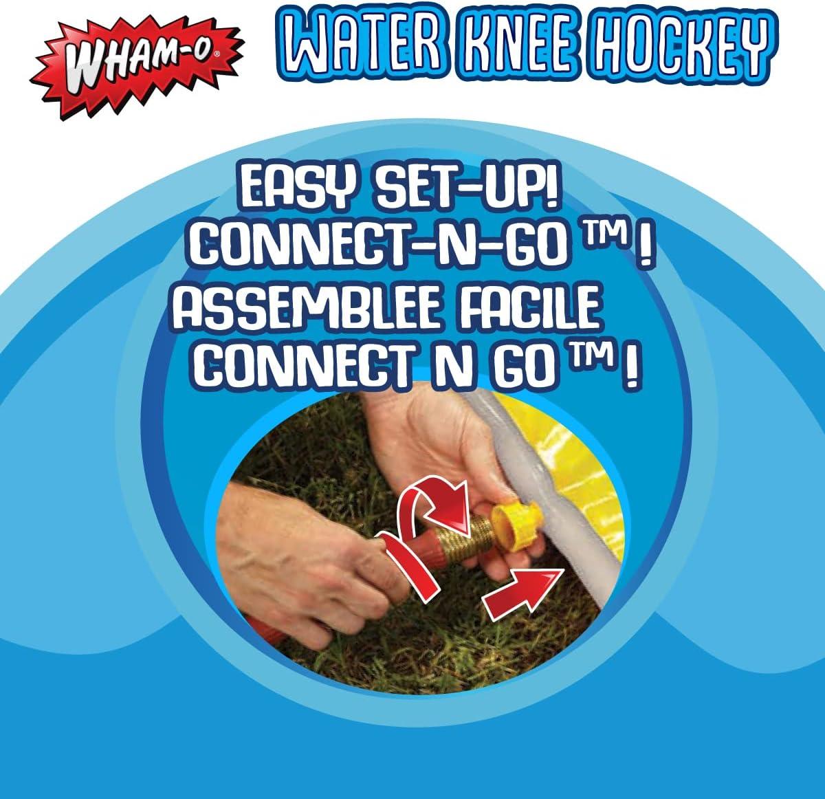 imageWhamO Slip N Slide Water Knee Hockey Goals Set for Lawn Backyard Includes 2 Inflatable Hockey Goals 2 Hockey Sticks 1 Inflatable Puck