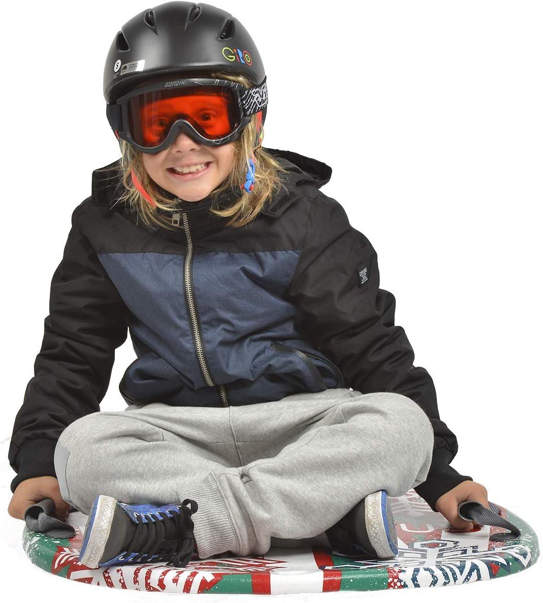 imageWhamO Snowboogie Air Disc 26quot Circular Single Rider Snow Foam Sled PE Foam Core Sled with Soft Handles Slick Bottom for Speed ampamp Control Snow Sledding for Adults ampamp Children Holidays ampamp Winter