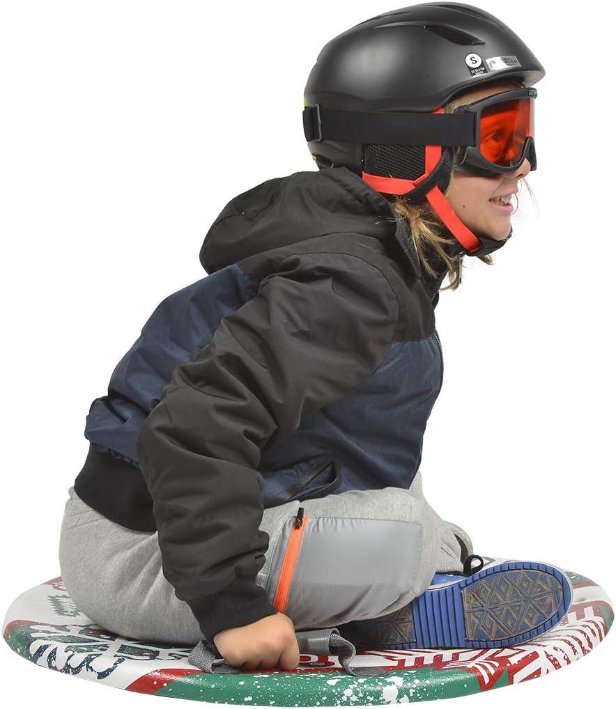imageWhamO Snowboogie Air Disc 26quot Circular Single Rider Snow Foam Sled PE Foam Core Sled with Soft Handles Slick Bottom for Speed ampamp Control Snow Sledding for Adults ampamp Children Holidays ampamp Winter