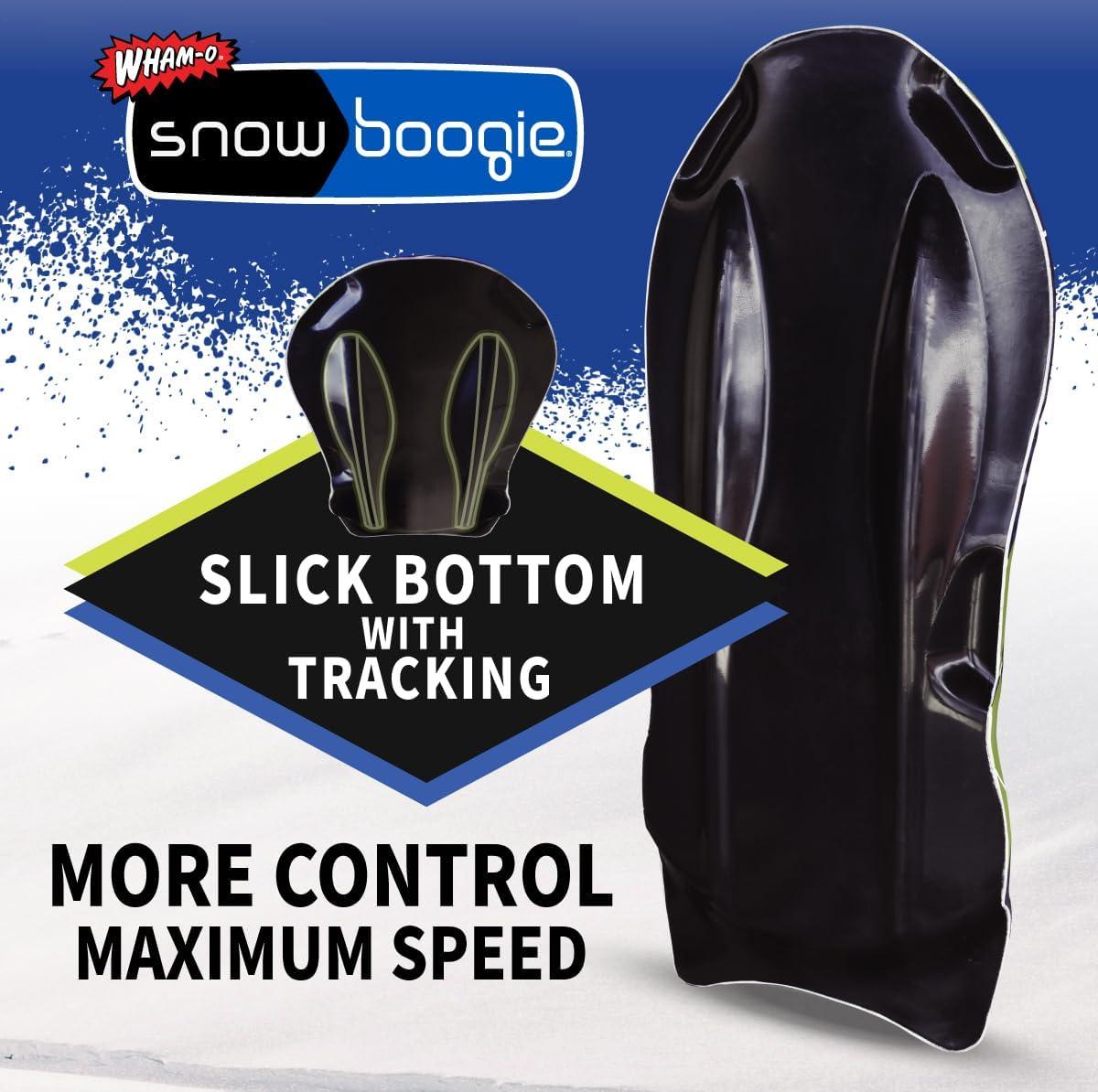 imageWhamO Snowboogie GT42 Single Rider Snow Foam Sleds PE Foam Core Sled with Soft Handles Slick Bottom for Speed ampamp Control Snow Sledding for Adults ampamp Children Holidays ampamp WinterSnowflake