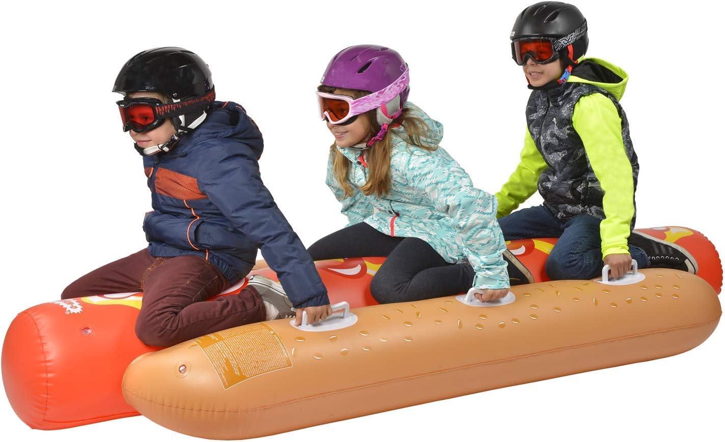 imageWhamO Snowboogie Hot Dog Tube 93 Inch Winter Sports Snow Tube