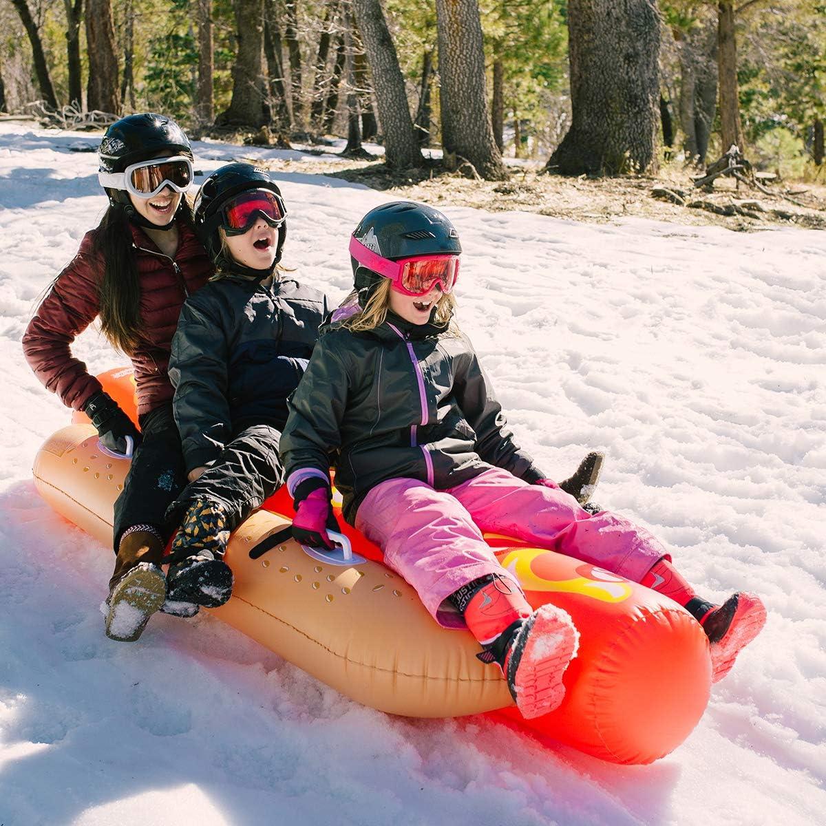 imageWhamO Snowboogie Hot Dog Tube 93 Inch Winter Sports Snow Tube