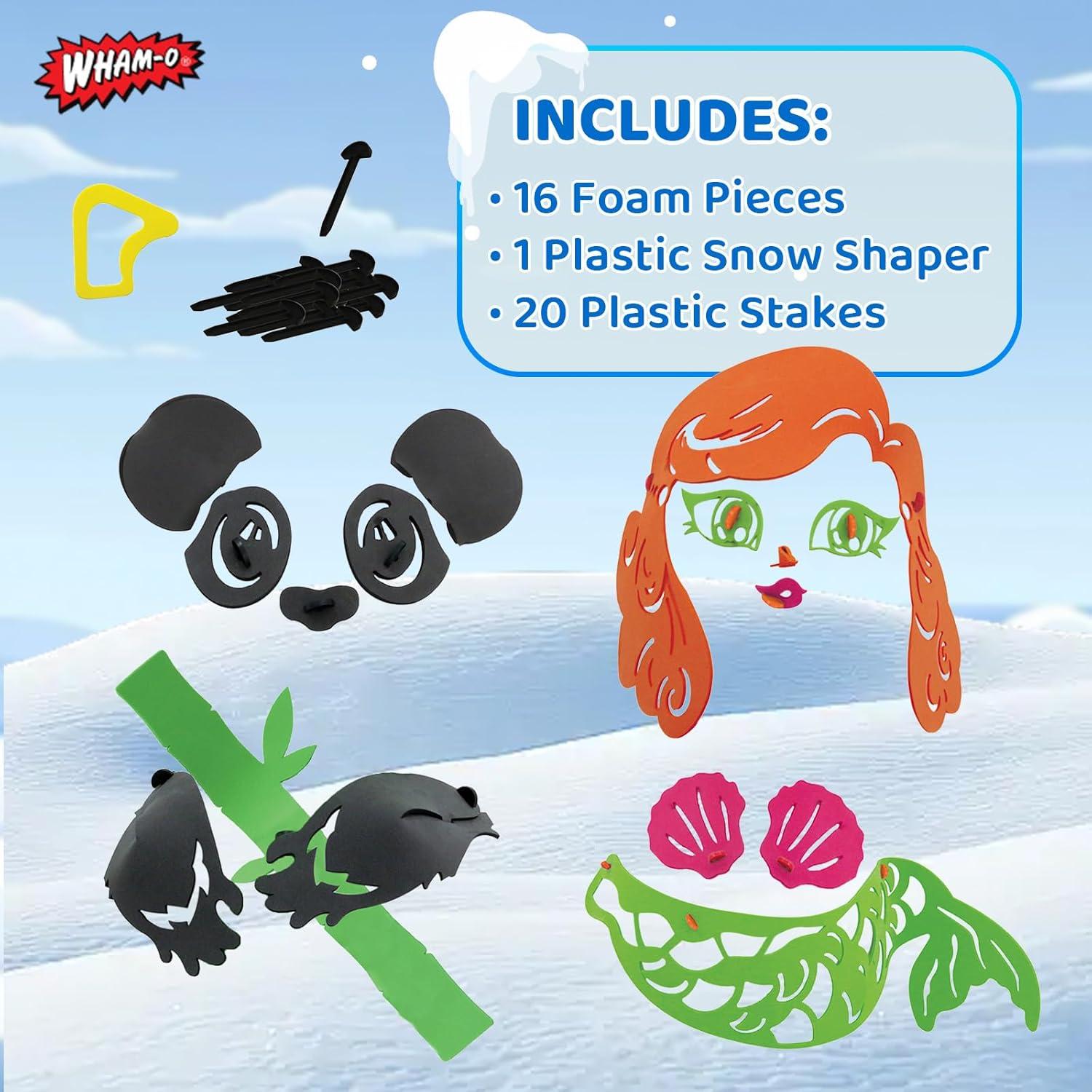 imageWhamO Snowman Decorating Kit 37Pcs Snowman Crafts Outdoor Winter Holiday Party Decoration Great Birthday Gift in Winter