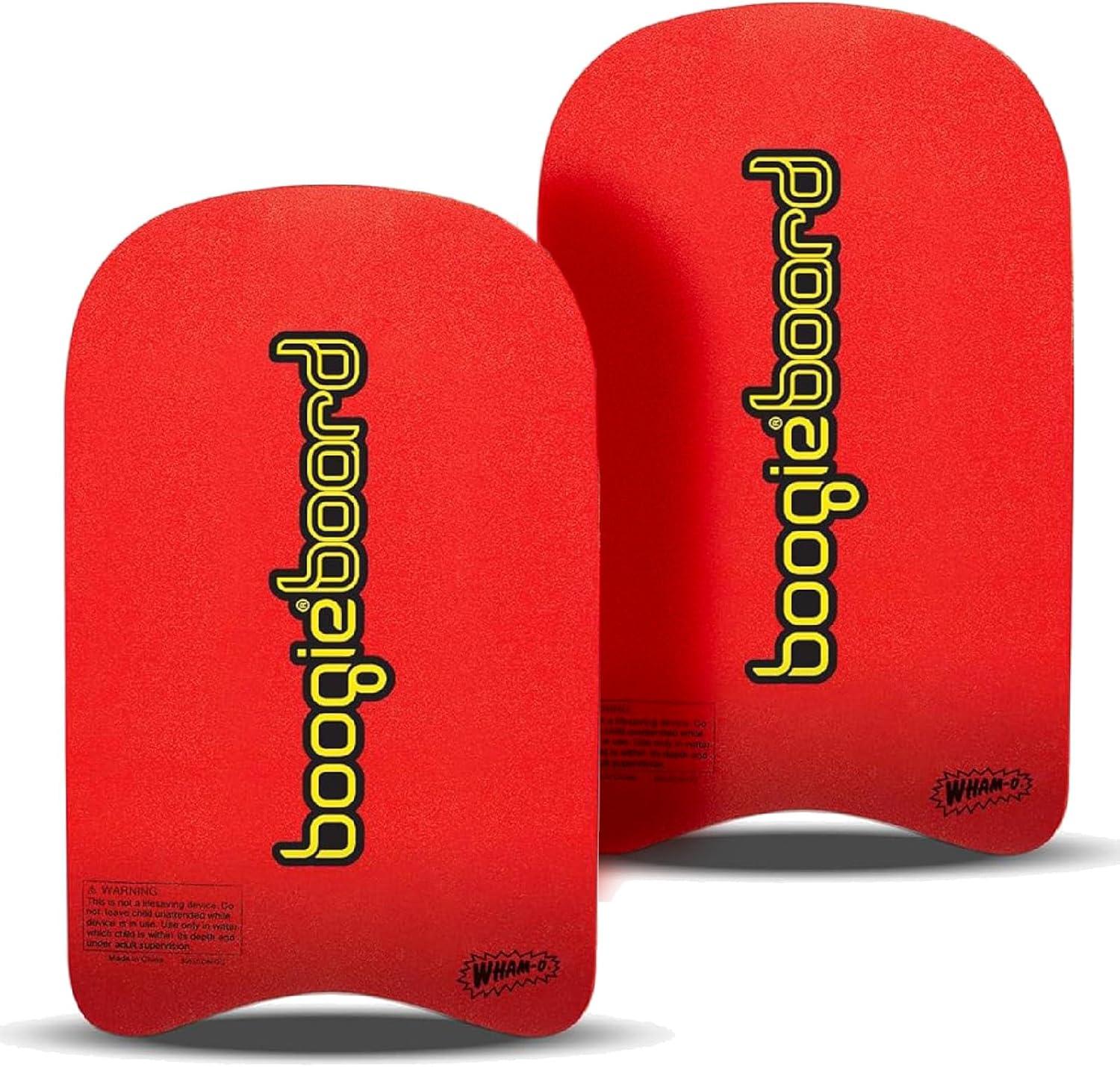 imageWhamO Swim Training Kickboard for Beach and Pool 19quot Sport Trainer TC8 Deck PE Core Crescent Tail Bodyboard for BeginnersRed