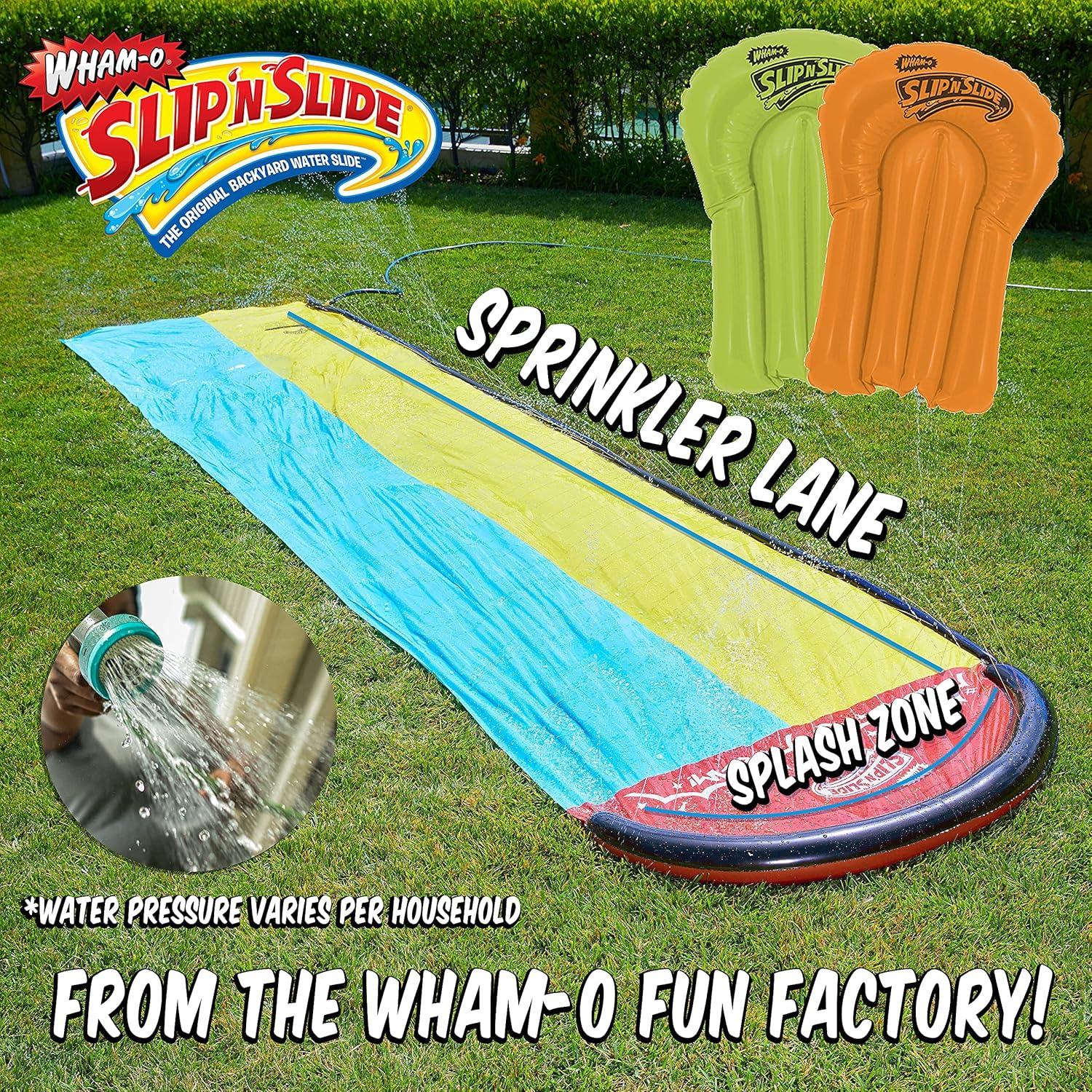 imageWhamo Slip N Slide Wave Rider Double with 2 Slide Boogies