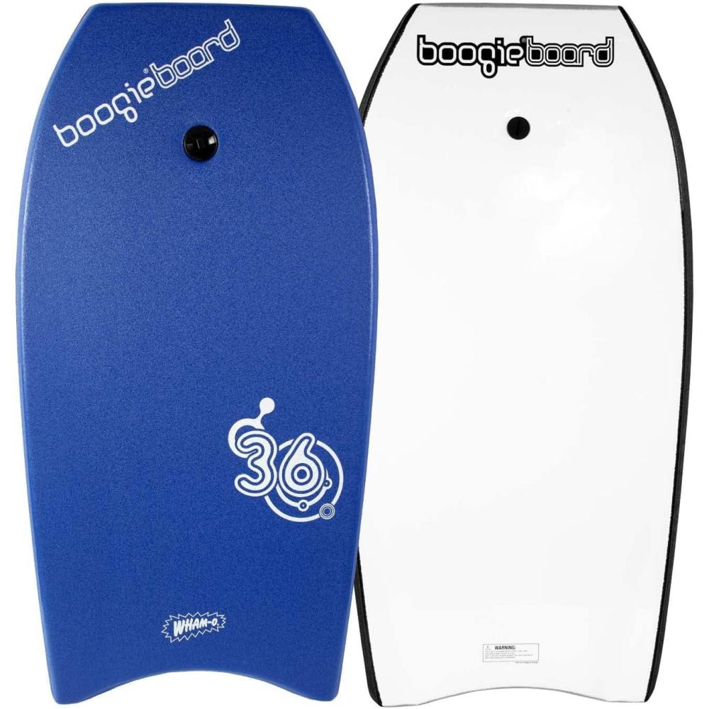 imageBoogieBoard 36 Bodyboard Phuzion Core XPE Deck HDPE Bottom Crescent Tail Includes Wrist LeashBLUE