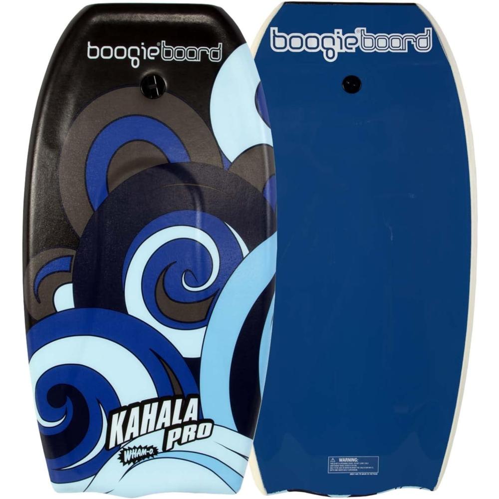 imageBoogieBoard 36 Kahala Pro Bodyboard Durable Light Weight Phuszion Core with Smooth Top ampamp Slick HDPE Bottom Crescent Tail Wrist Leash Included Great for BeginnersBLUE