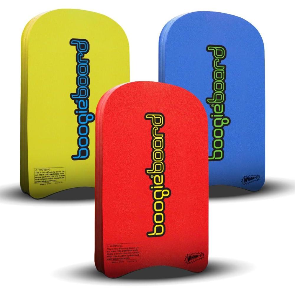 imageBoogieBoard Sport Trainer 19quot Bodyboard Kickboard TC8 Deck PE Core Crescent Tail Beginners Pool Beach3 PACK BUNDLE BLUEYELLOWRED