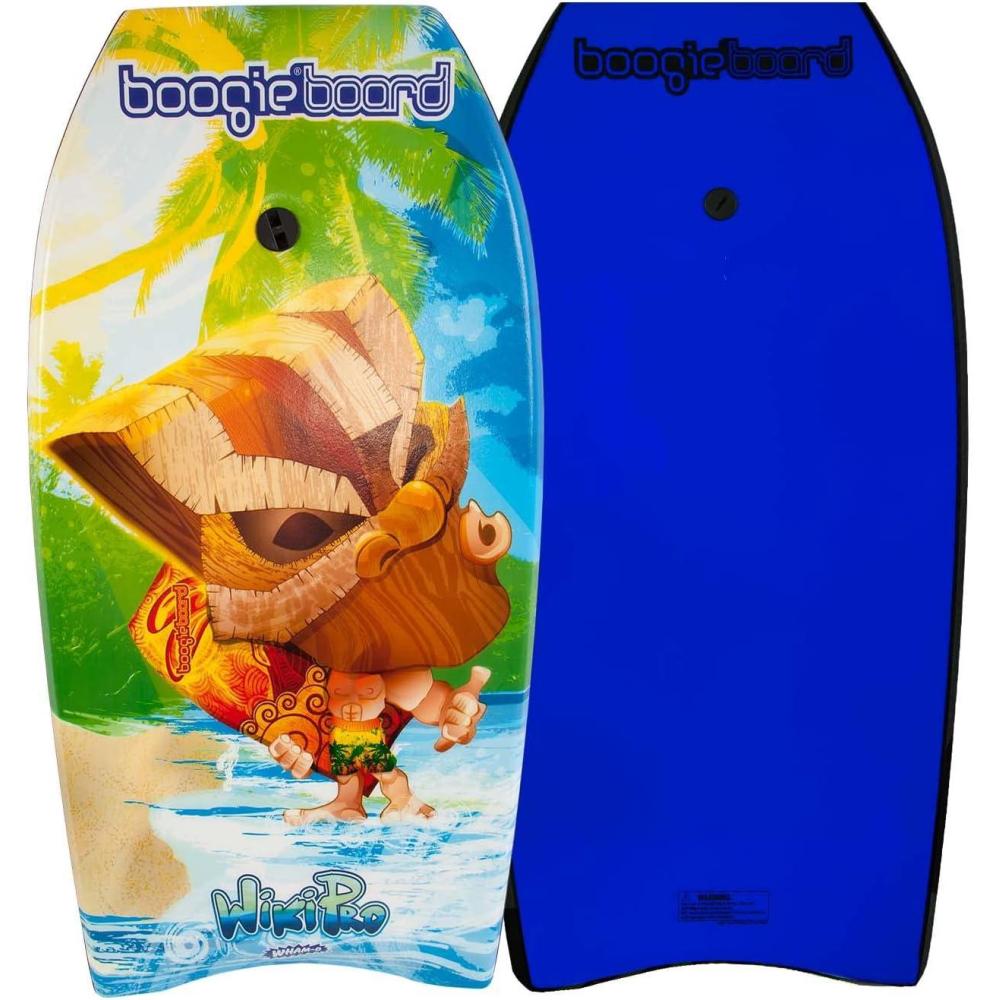 imageBoogieboard Wiki Pro 415quot Body Board Durable Light Weight Phuszion Core with Smooth Top ampamp Slick HDPE Bottom Crescent Tail Wrist Leash IncludedCARTOON