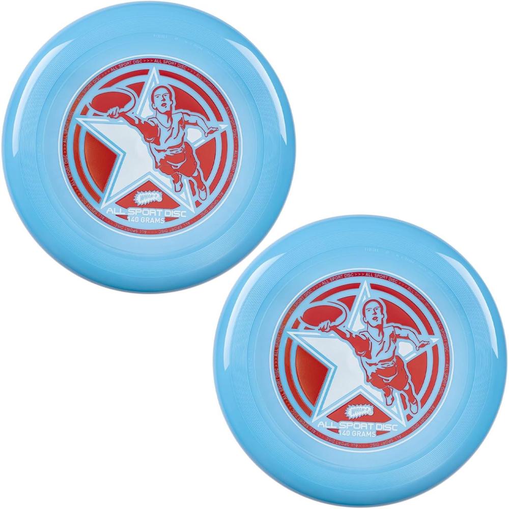 imageFrisbee All Sport Flying Disc 140g 985in Durable Sports Disc with NonSlip Grip for Outdoor GamesTeam Sports and Family FunBlue2 Pack