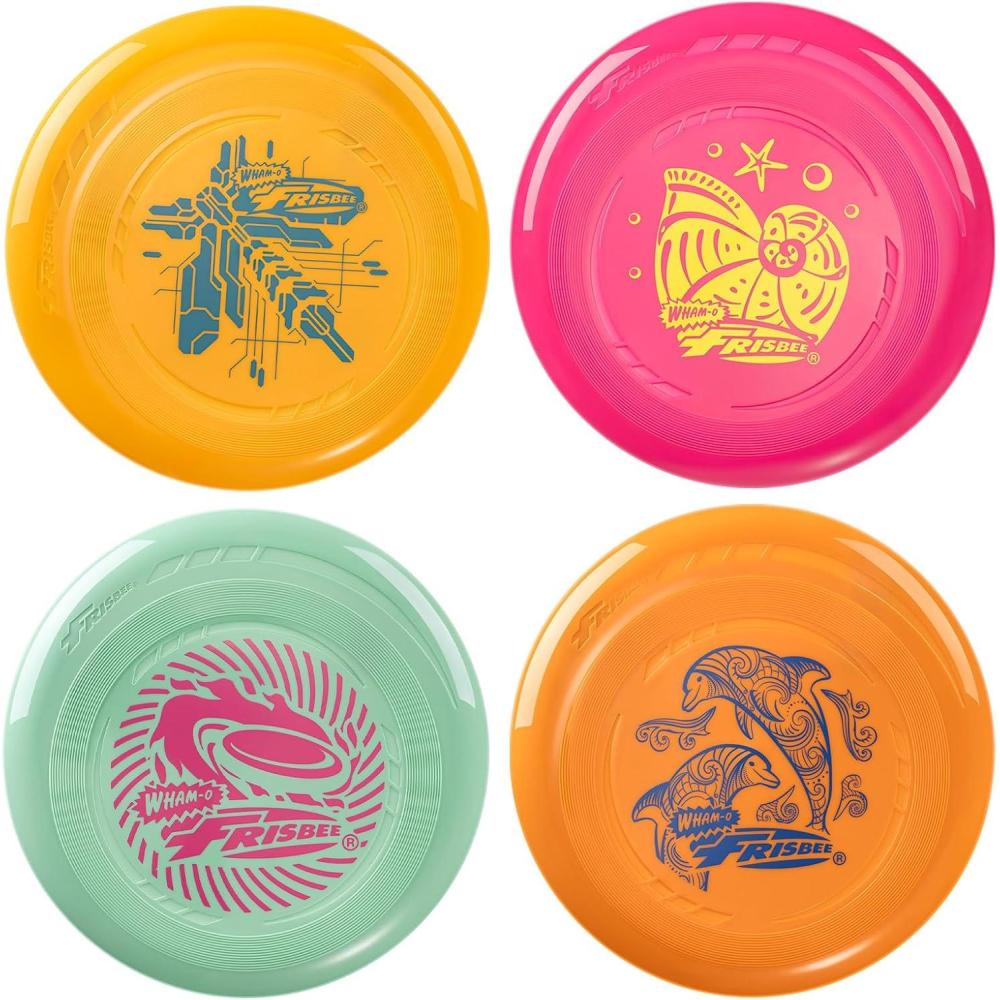 imageFrisbee Go Flying Disc 9 Inch Lightweight Sports Disc for Beginners Outdoor Beach Backyard Lawn Park Camping Family Activity Game 70gV23454PACK