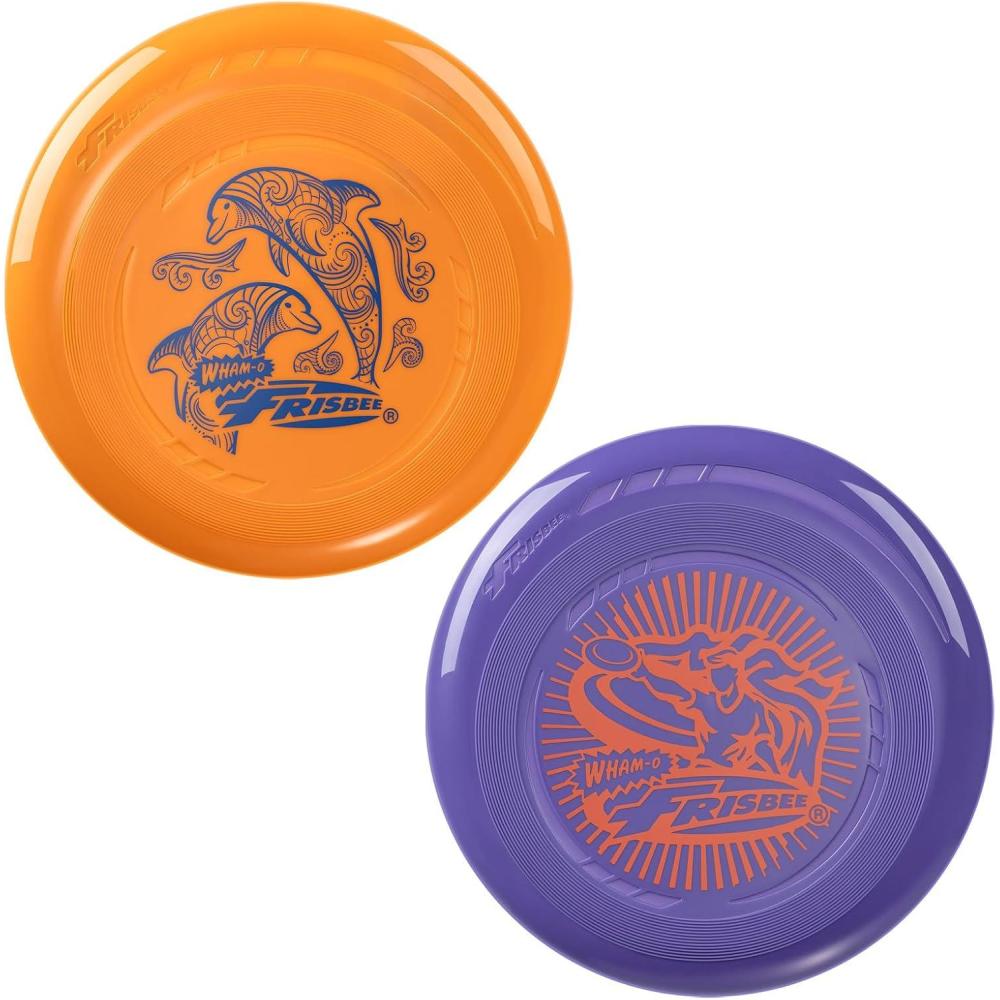 imageFrisbee Go Flying Disc 9 Inch Lightweight Sports Disc for Beginners Outdoor Beach Backyard Lawn Park Camping Family Activity Game 70gV462PACK