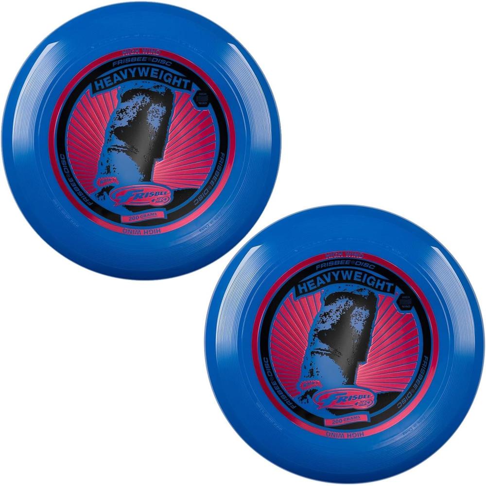 imageFrisbee Heavyweight 200g Flying Disc 11 Inch Stable Competition Sports Disc Long Distance and Durable for Outdoor Activities and Family FunBlue2 Pack