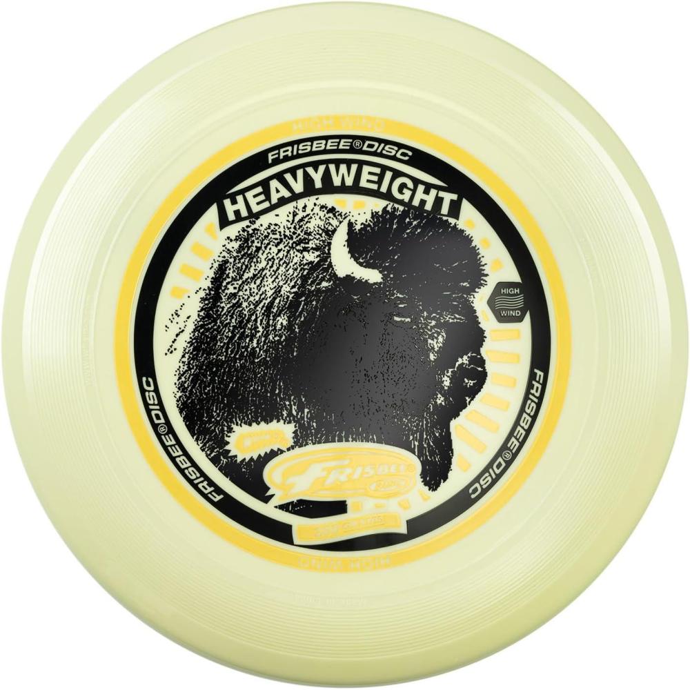 imageFrisbee Heavyweight 200g Flying Disc 11 Inch Stable Competition Sports Disc Long Distance and Durable for Outdoor Activities and Family FunYellow