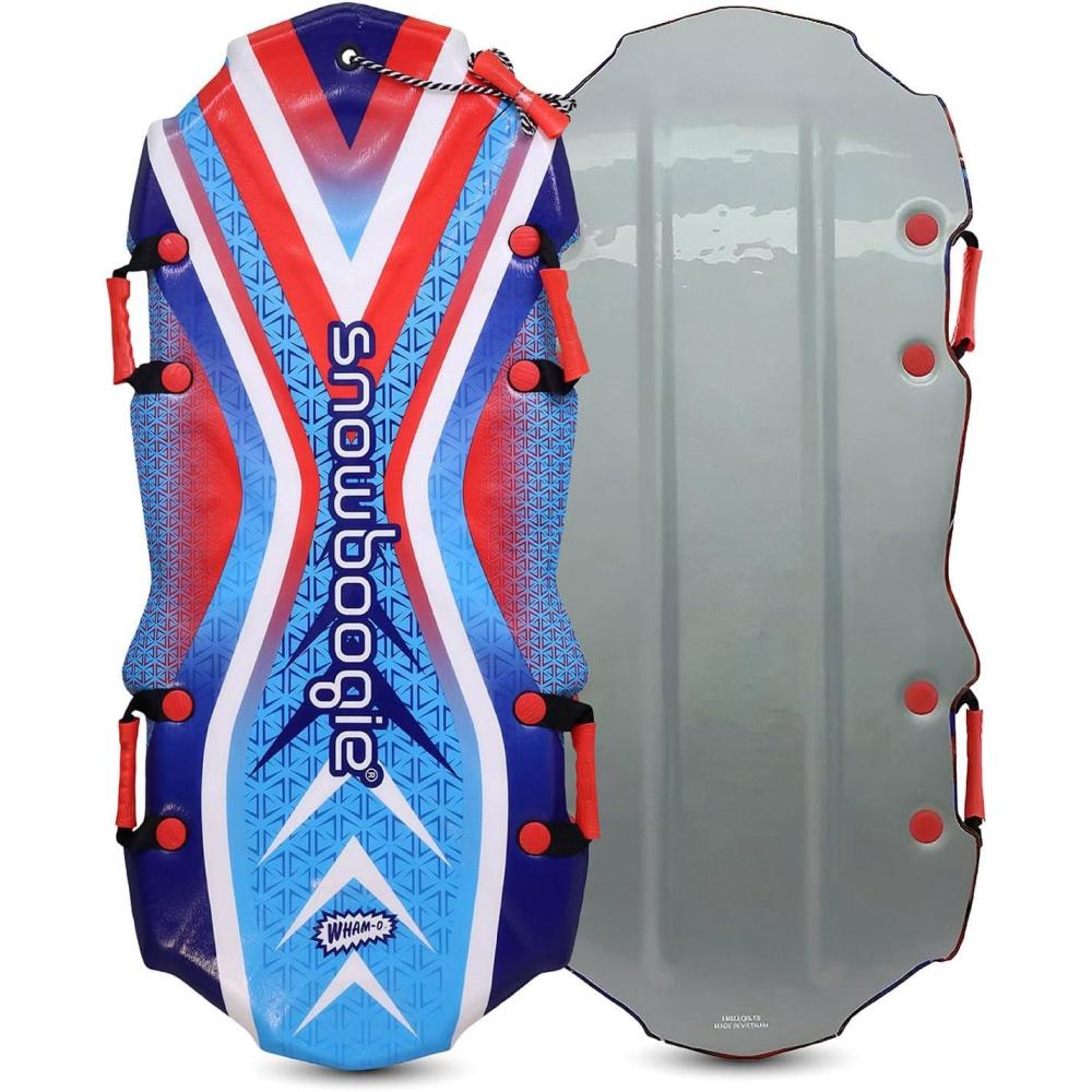 imageRYDR 48 Inch Snow Sleds 2 Person Lightweight Sledding Boards with Grip Handles EPS Foam Core and Water Resistant XPE Top for Fun Winter Outdoor ActivitiesM11