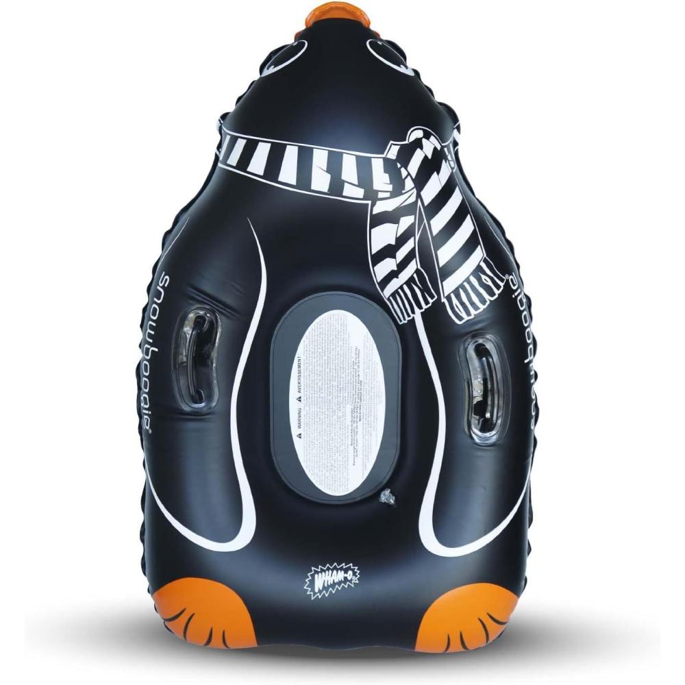 imageSnowboogie 44quot Inflatable Animal Tube Sled Single Rider Snow Sleds Inflatable Sled with Soft Handles Slick Bottom for Speed ampamp Control Snow Sledding for Children44