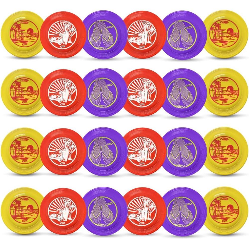 imageWhamO Frisbee 935quot Fastback Flying disc Misprint Dog Friendly 12 Pack REDVioletYellow24 PACK REDVIOLETYELLOW