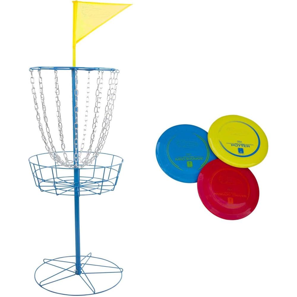 imageWhamO Frisbee Frisbee Disc Golf Set Official PDGA ApprovedFrisbee Disc Golf Set with 3 Discs
