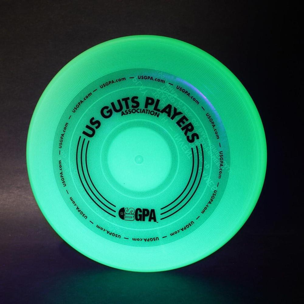 imageWhamO Glow Guts Pro Model 15 Single GlowinTheDark Flying Disc for Guts Game