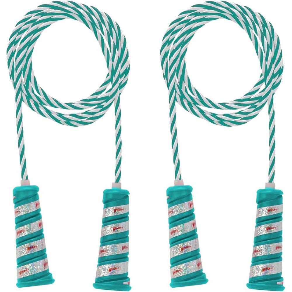 imageWhamO Hula Hoop Jump Rope 7FT Skipping Rope with Spiral Handles for Indoor Outdoor Fitness Exercise Weight LossMulticolor