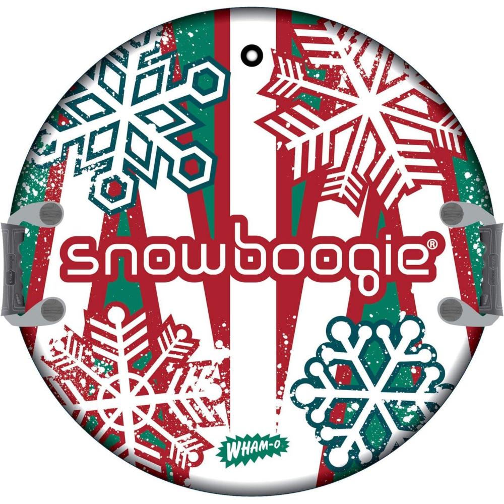 imageWhamO Snowboogie Air Disc 26quot Circular Single Rider Snow Foam Sled PE Foam Core Sled with Soft Handles Slick Bottom for Speed ampamp Control Snow Sledding for Adults ampamp Children Holidays ampamp Winter