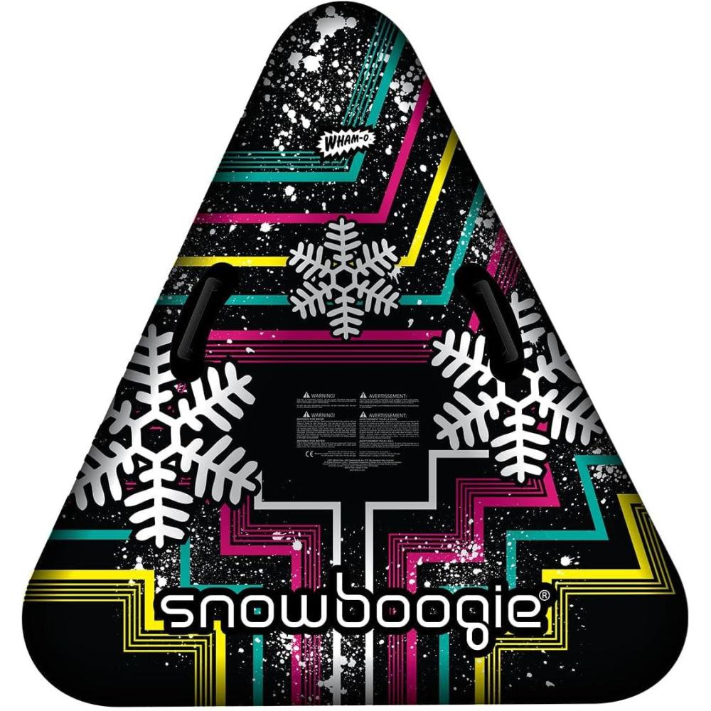 imageWhamO Snowboogie Delta Air Tube 48quot Single RiderKids Snow Tube Sled Winter Single Rider Snow Sleds Inflatable Sled with Soft Handles Slick Bottom for Speed ampamp Control Snow Sledding for Adults