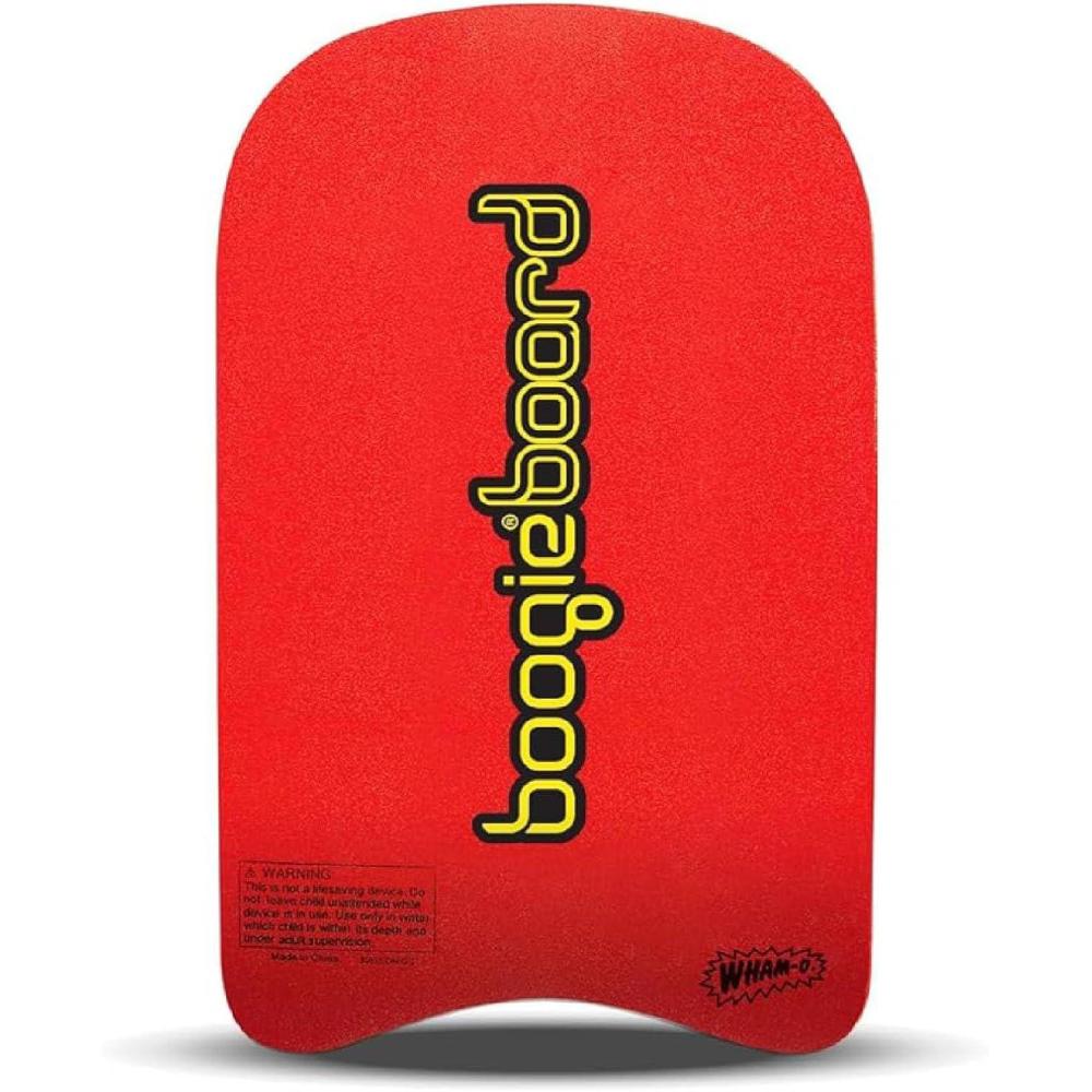 imageWhamO Swim Training Kickboard for Beach and Pool 19quot Sport Trainer TC8 Deck PE Core Crescent Tail Bodyboard for BeginnersRed