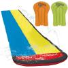imageWhamO Slip N Slide 16ft Double Lawn Water Slides with Sprinkler Lane ampamp 2 Inflatable Boards Super Slip Slides for Summer Backyard Outdoor Water Activities
