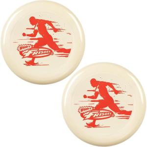 Frisbee All Sport Flying Disc 140g, 9.85in, Durable Sports Disc with Non-Slip Grip for Outdoor Games,Team Sports and Family Fun(Beige(2 Pack))