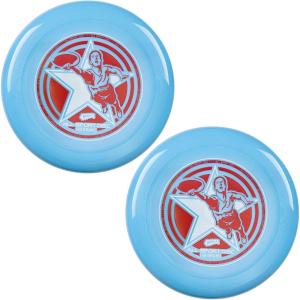 Frisbee All Sport Flying Disc 140g, 9.85in, Durable Sports Disc with Non-Slip Grip for Outdoor Games,Team Sports and Family Fun(Blue(2 Pack))