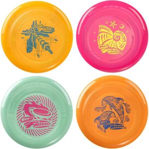 Frisbee Go Flying Disc, 9 Inch Lightweight Sports Disc for Beginners Outdoor Beach Backyard Lawn Park Camping Family Activity Game – 70g(V2345-4PACK)