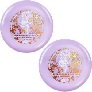 Frisbee Outdoor Flying Disc 160g, 10.5 Inch Sports Disc, Durable and Flexible, for Outdoor Beach Backyard Family Fun(Purple(2Pack))
