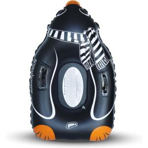 Snowboogie 44″ Inflatable Animal Tube Sled | Single Rider Snow Sleds | Inflatable Sled with Soft Handles | Slick Bottom for Speed & Control | Snow Sledding for Children(44)