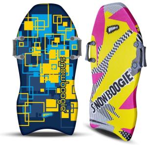 Snowboogie Wham-O Air Thunder 40″ | Single Rider Snow Sleds with Side Handles | PE Foam Core for Better Comfort | Snow Sledding for Adults & Children (40 inches)