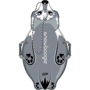 Snowboogie Wham-O Animal Sled 36″ | Single Rider Snow Foam Sleds | PE Foam Core Sled with Soft Handles | Slick Bottom for Speed & Control | Snow Sledding for Children 6+(WOLF)