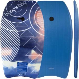 Wham-O Boogie Boards, 33″ Body Board for Beach, Lightweight Bodyboard with Wrist Leash for Beginners Kids and Teens(1 Pack)(Sky Blue)