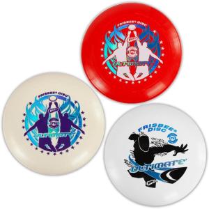 Wham-O Frisbee – Ultimate Flying Disc – 175 Grams – 10.75” Diameter – Carry Clip Included – Disc Golf – Ultimate Frisbee Play -(3 PACK ( BEIGE + WHITE + RED ))