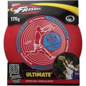 Wham-O Frisbee Ultimate Flying Disc, 175 Grams Catch Discs Set for Age 5+, Lightweight Sport Disc for Backyard Beach Lawn Park Outdoor Games(Colors May Vary)