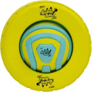 Wham-O Pets Superball 3-in-1 Tire Ball Treat Puzzle – 4-Inch Tire-Shaped Treat Puzzle with Removable 2.5-Inch Groovy Grip Superball