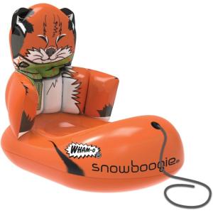 Wham-O Snowboogie, 33″ Inflatable Snow Tudes, Single Rider Winter Snow Sleds with Tow Rope, Cold-Resistant Sleddig for Winter Outdoor Activities(Fox)