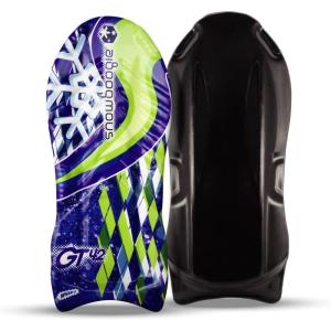 Wham-O Snowboogie GT-42 | Single Rider Snow Foam Sleds | PE Foam Core Sled with Soft Handles | Slick Bottom for Speed & Control | Snow Sledding for Adults & Children | Holidays & Winter(Snowflake)