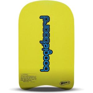 Wham-O Swim Training Kickboard for Beach and Pool, 19″ Sport Trainer TC8 Deck PE Core Crescent Tail Bodyboard for Beginners(Yellow)