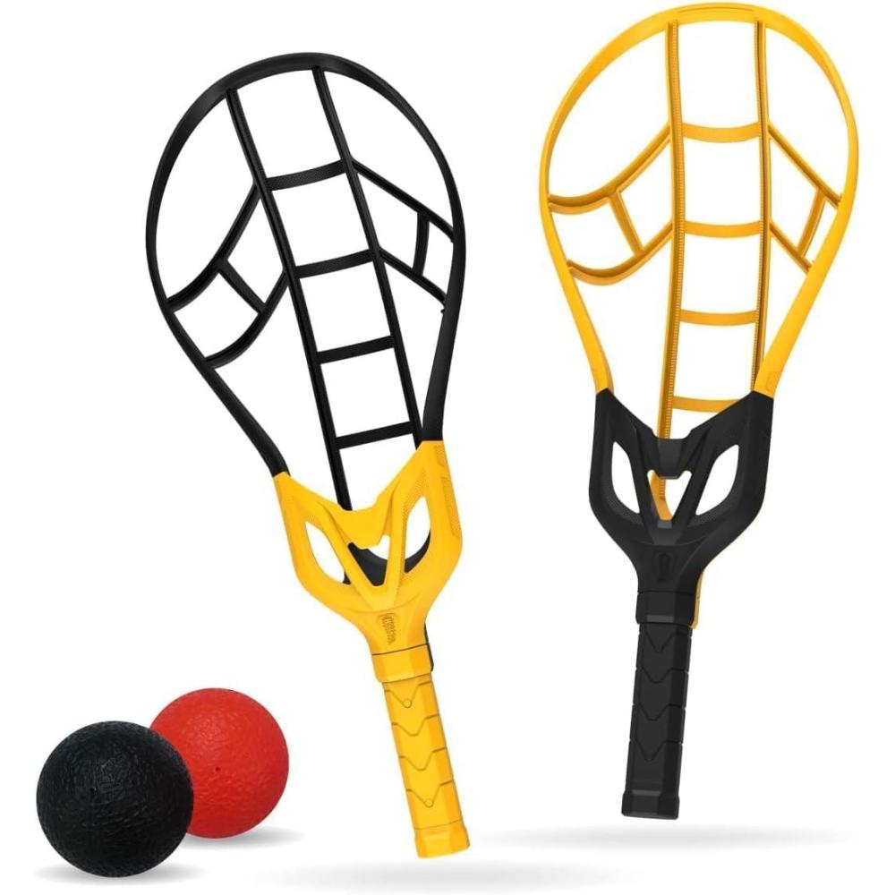 image:imageWhamO Game Time TracBall 2 Rackets amp 2 Air Action Balls  Outdoor Play for Kids 8 amp Adults of All  Original Tracball amp Other Outdoor Games