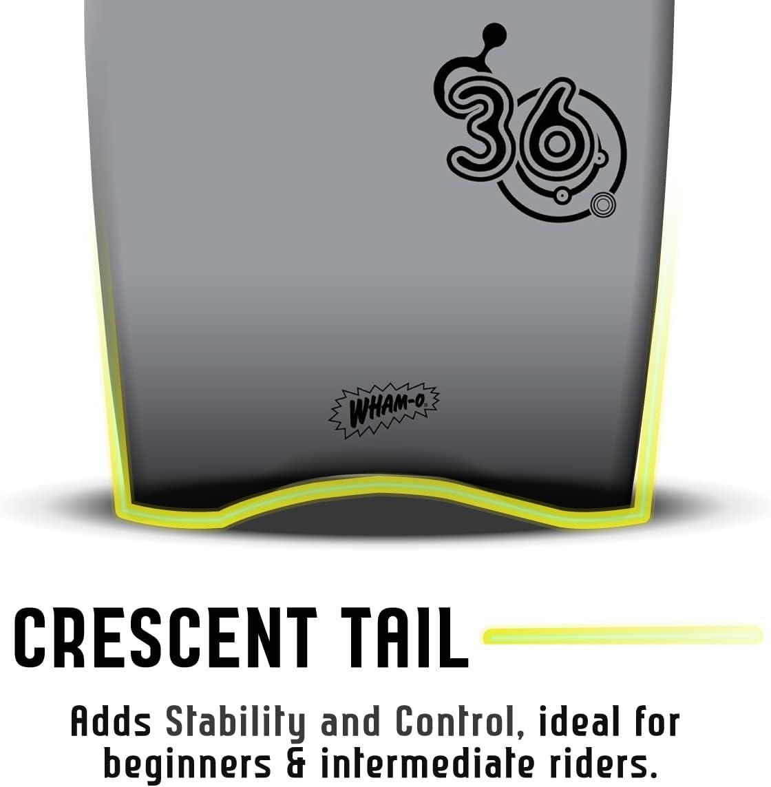 image:imageBoogieBoard 36 Bodyboard Phuzion Core XPE Deck HDPE Bottom Crescent Tail Includes Wrist LeashGREY