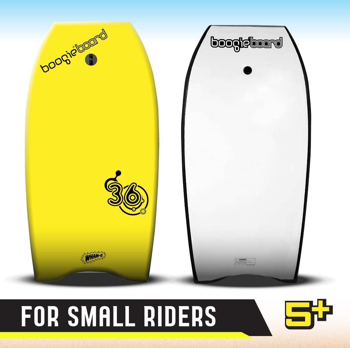 image:imageBoogieBoard 36 Bodyboard Phuzion Core XPE Deck HDPE Bottom Crescent Tail Includes Wrist LeashYELLOW
